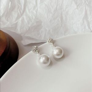 925 Silver Post Pearl Stud Earrings
